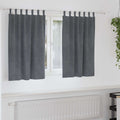 Vidaxl verduisterende gordijnen 2 pcs lichtgrijs 140 x 140 cm fluweel