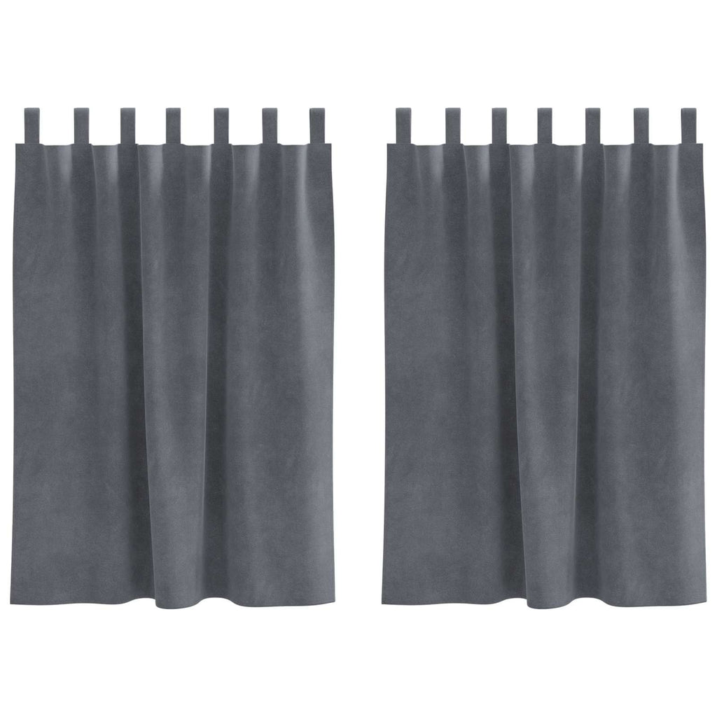 Vidaxl verduisterende gordijnen 2 pcs lichtgrijs 140 x 140 cm fluweel