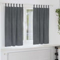 Vidaxl verduisterende gordijnen 2 pcs lichtgrijs 140 x 175 cm fluweel