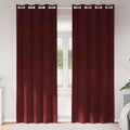 Vidaxl verduisterende gordijnen 2 pcs wijnrood 140 x 245 cm fluweel