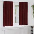 Vidaxl verduisterende gordijnen 2 pcs wijnrood 140 x 175 cm fluweel
