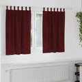 Vidaxl verduisterende gordijnen 2 pcs wijnrood 140 x 140 cm fluweel