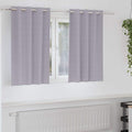Vidaxl zwart-out gordijnen met ringen 2 pcs metaalgrijs 140 x 140 cm
