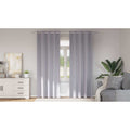 Vidaxl zwart-out gordijnen met ringen 2 pcs metaalgrijs 260 x 140 cm