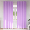 Vidaxl zwart-out gordijnen met ringen 2 pcs paars 225 x 140 cm