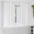 Vidaxl zwart-out gordijnen met ringen 2 pcs puur wit 175 x 140 cm