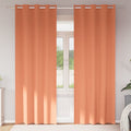 Vidaxl zwart-out gordijnen met ringen 2 pcs terracotta 225 x 140 cm
