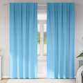 Vidaxl zwart-out gordijnen met ringen 2 pcs lichtblauw 260 x 140 cm