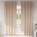 Vidaxl zwart-out gordijnen met ringen 2 pcs taupe 225 x 140 cm