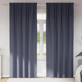 Vidaxl zwart-out gordijnen met ringen 2 pcs antraciet 245 x 140 cm