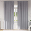 Vidaxl zwart-out gordijnen met ringen 2 pcs lichtgrijs 260 x 140 cm