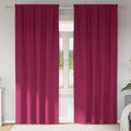 Vidaxl zwart-out gordijnen met ringen 2 pcs wijnrood 245 x 140 cm