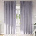 Vidaxl zwart-out gordijnen met ringen 2 pcs metaalgrijs 245 x 140 cm