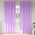 Vidaxl zwart-out gordijnen met ringen 2 pcs paars 260 x 140 cm