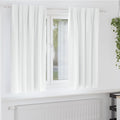 Vidaxl zwart-out gordijnen met ringen 2 pcs helder wit 175 x 140 cm