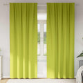 Vidaxl zwart-out gordijnen met ringen 2 pcs groen 225 x 140 cm