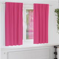 Vidaxl zwart-out gordijnen met ringen 2 pcs felroze 175 x 140 cm