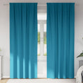 Vidaxl zwart-out gordijnen met ringen 2 pcs turquoise 225 x 140 cm