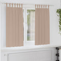 Vidaxl zwart-out gordijnen met ringen 2 pcs taupe 175 x 140 cm