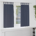 Vidaxl zwart-out gordijnen met ringen 2 pcs antraciet 175 x 140 cm