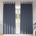 Vidaxl zwart-out gordijnen met ringen 2 pcs antraciet 245 x 140 cm