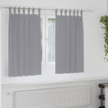 Vidaxl zwart-out gordijnen met ringen 2 st lichtgrijs 140 x 140 cm