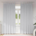 Vidaxl zwart-out gordijnen met ringen 2 pcs bleekgrijs 245 x 140 cm