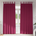 Vidaxl zwart-out gordijnen met ringen 2 pcs wijnrood 260 x 140 cm