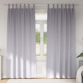 Vidaxl zwart-out gordijnen met ringen 2 pcs metaalgrijs 260 x 140 cm