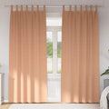 Vidaxl zwart-out gordijnen met ringen 2 pcs licht bruin 225 x 140 cm