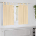 Vidaxl zwart-out gordijnen met ringen 2 pcs crème 140 x 140 cm