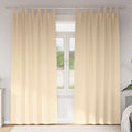 Vidaxl zwart-out gordijnen met ringen 2 pcs crème 245 x 140 cm