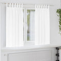 Vidaxl zwart-out gordijnen met ringen 2 pcs puur wit 175 x 140 cm