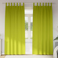 Vidaxl zwart-out gordijnen met ringen 2 pcs groen 245 x 140 cm