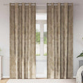Vidaxl velvet gordijnen 2 pcs champagne 245 x 140 cm fluweel