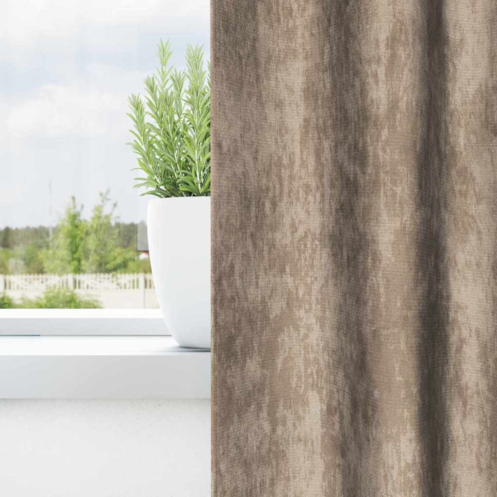 Vidaxl velvet gordijnen 2 pcs champagne 225 x 140 cm fluweel
