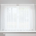 Vidaxl kantgordijn met gordijnen wit 150 x 160 cm polyester