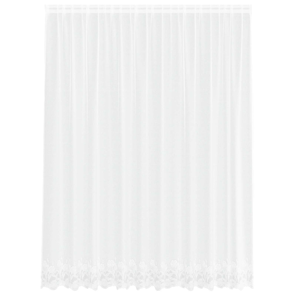 Vidaxl kantgordijn met gordijnen wit 300 x 245 cm polyester