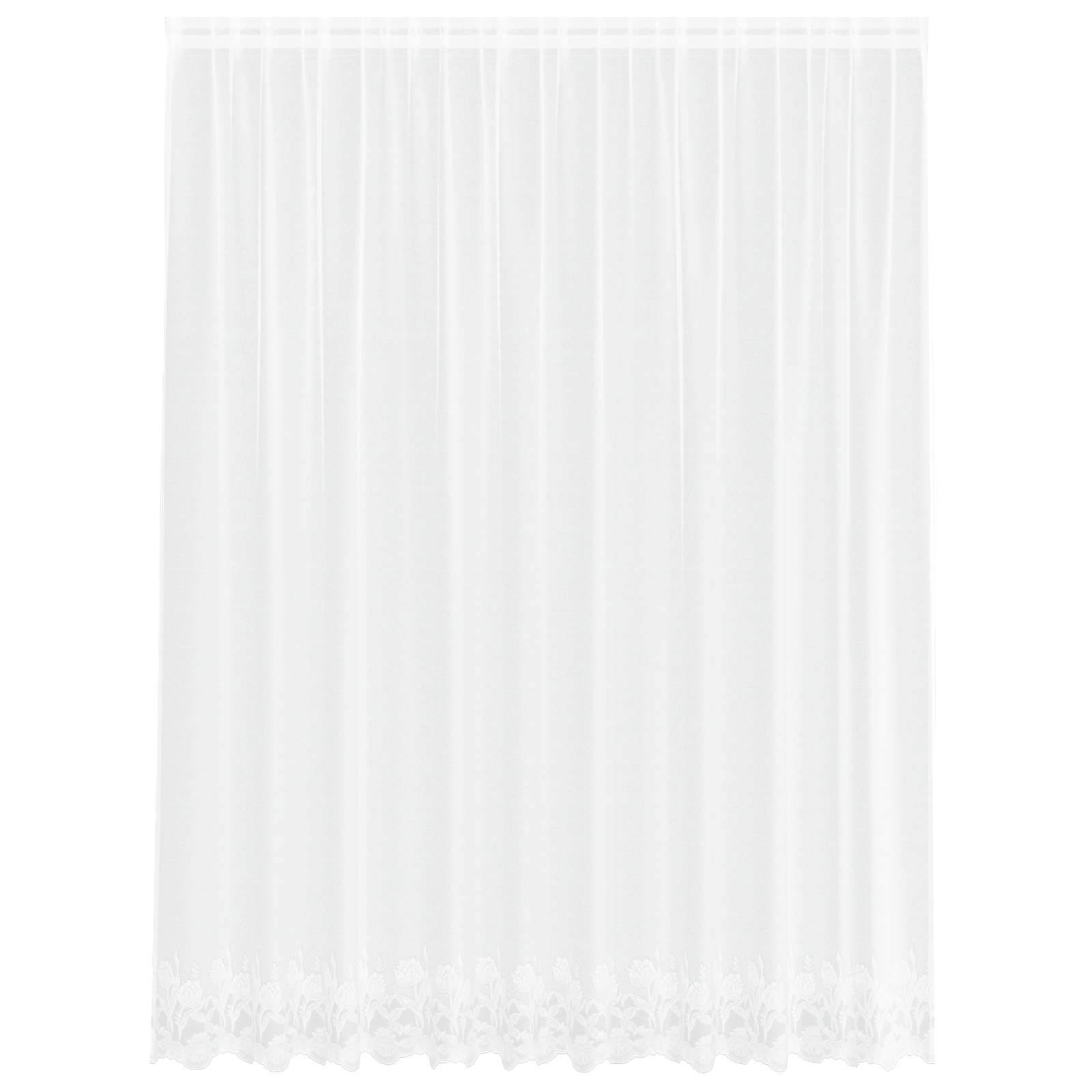 Vidaxl kantgordijn met gordijnen wit 300 x 245 cm polyester