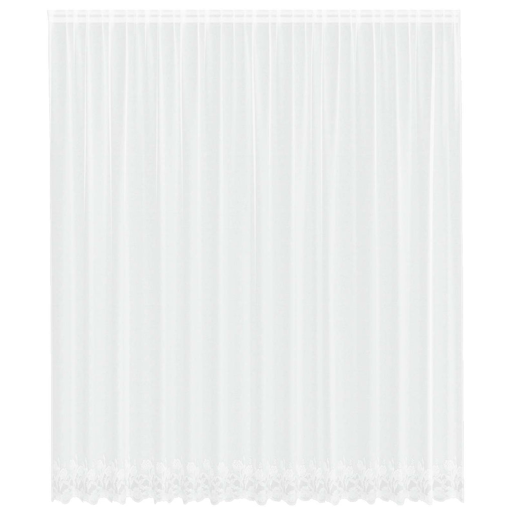 Vidaxl kantgordijn met gordijnen wit 400 ×300 cm polyester