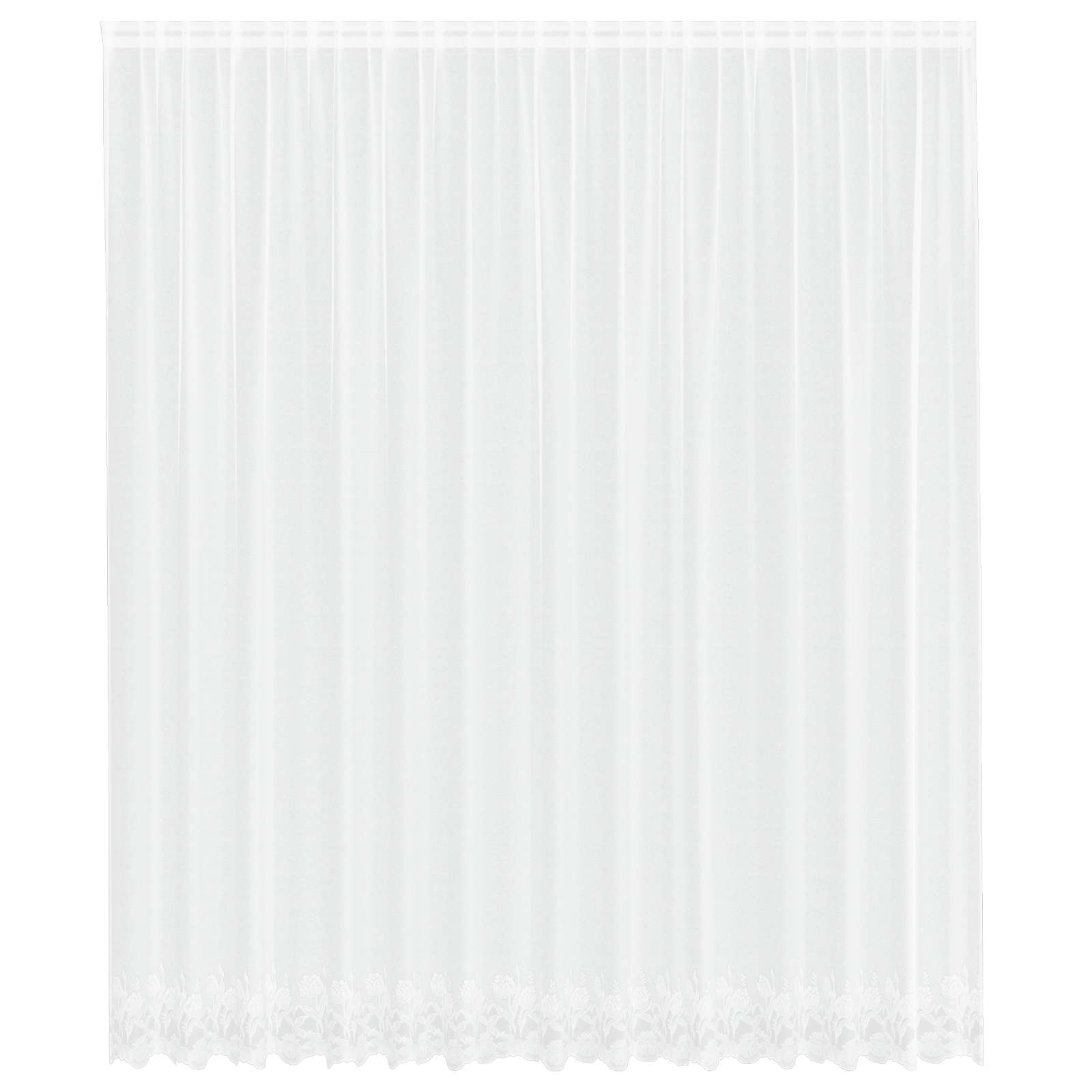 Vidaxl kantgordijn met gordijnen wit 400 ×300 cm polyester