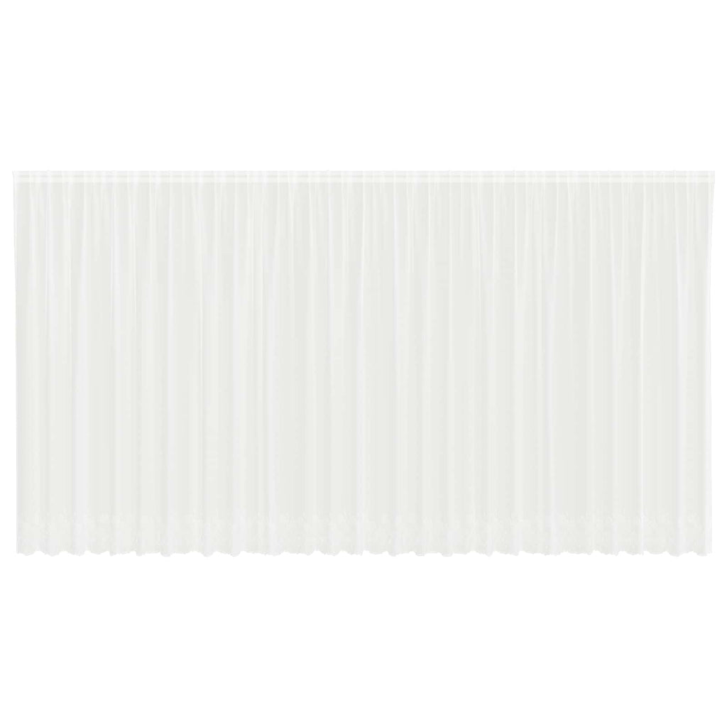 Vidaxl kantgordijn met gordijnen wit 750 x 240 cm polyester
