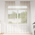 Vidaxl voile gordijn met gordijnen 2 pcs zand 225 x 140 cm polyester