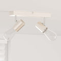 Vidaxl plafondspot met schijnwerpers nikkel 26 x 6,5 x 11,5 cm metaal