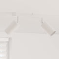 Vidaxl plafondspot met schijnwerpers wit 26 x 6 x 16 cm metaal