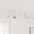 Vidaxl plafondspot met schijnwerpers wit 26 x 26 x 16 cm metaal