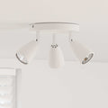 Vidaxl plafondspot met schijnwerpers wit 19 x 19 x 14,5 cm metaal