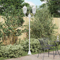 Vidaxl tuinverlichting wit 68 x 20 x 235 cm aluminium en glas