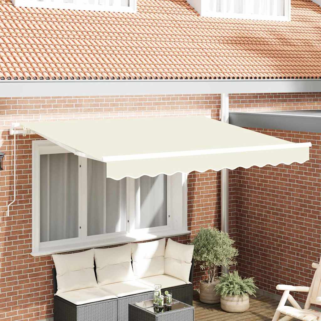 Vidaxl vervangingsdoek voor zonnescherm crème 330 x 195 cm polyester
