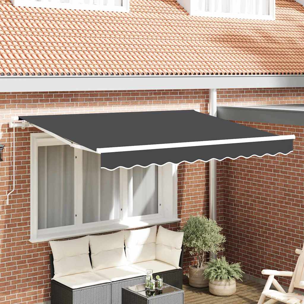 Vidaxl vervangingsdoek voor zonnescherm antraciet 330 x 195 cm